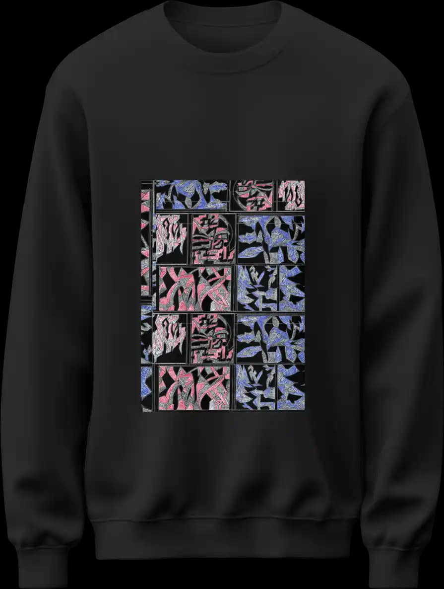 Unisex Sweatshirt: Bold Abstract Art, Everyday Wear