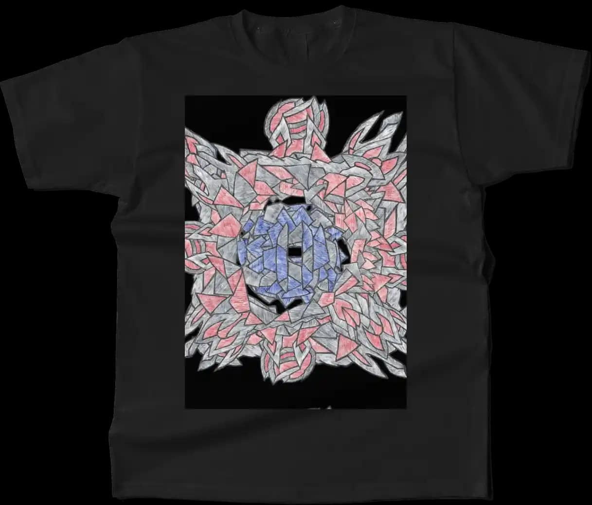 Unisex Cotton Tee: Radiant Flame Abstract